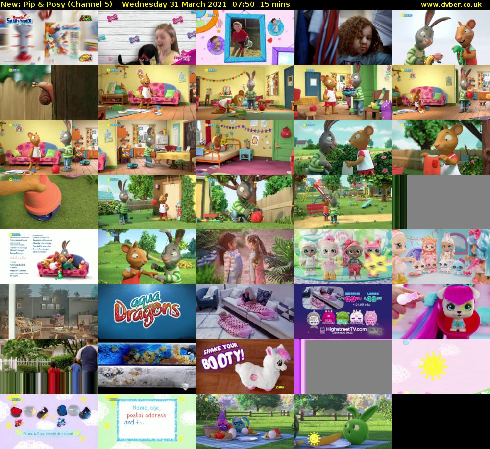 Pip & Posy (Channel 5) Wednesday 31 March 2021 07:50 - 08:05
