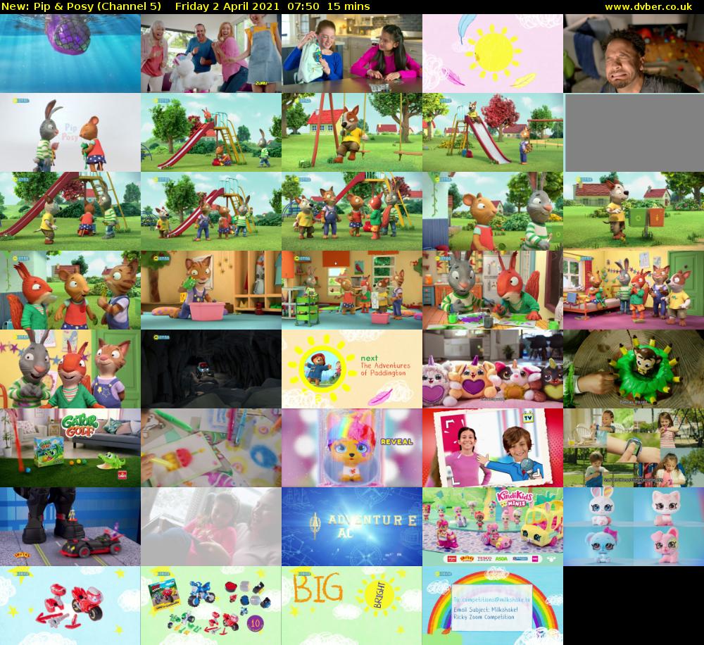 Pip & Posy (Channel 5) Friday 2 April 2021 07:50 - 08:05