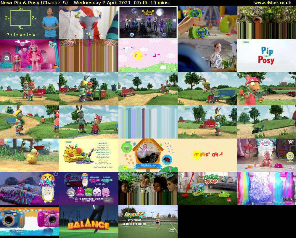 Pip & Posy (Channel 5) Wednesday 7 April 2021 07:45 - 08:00
