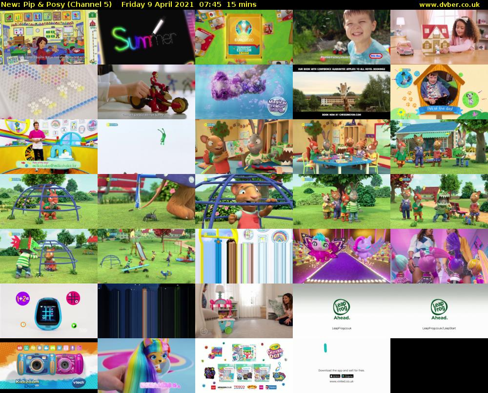 Pip & Posy (Channel 5) Friday 9 April 2021 07:45 - 08:00