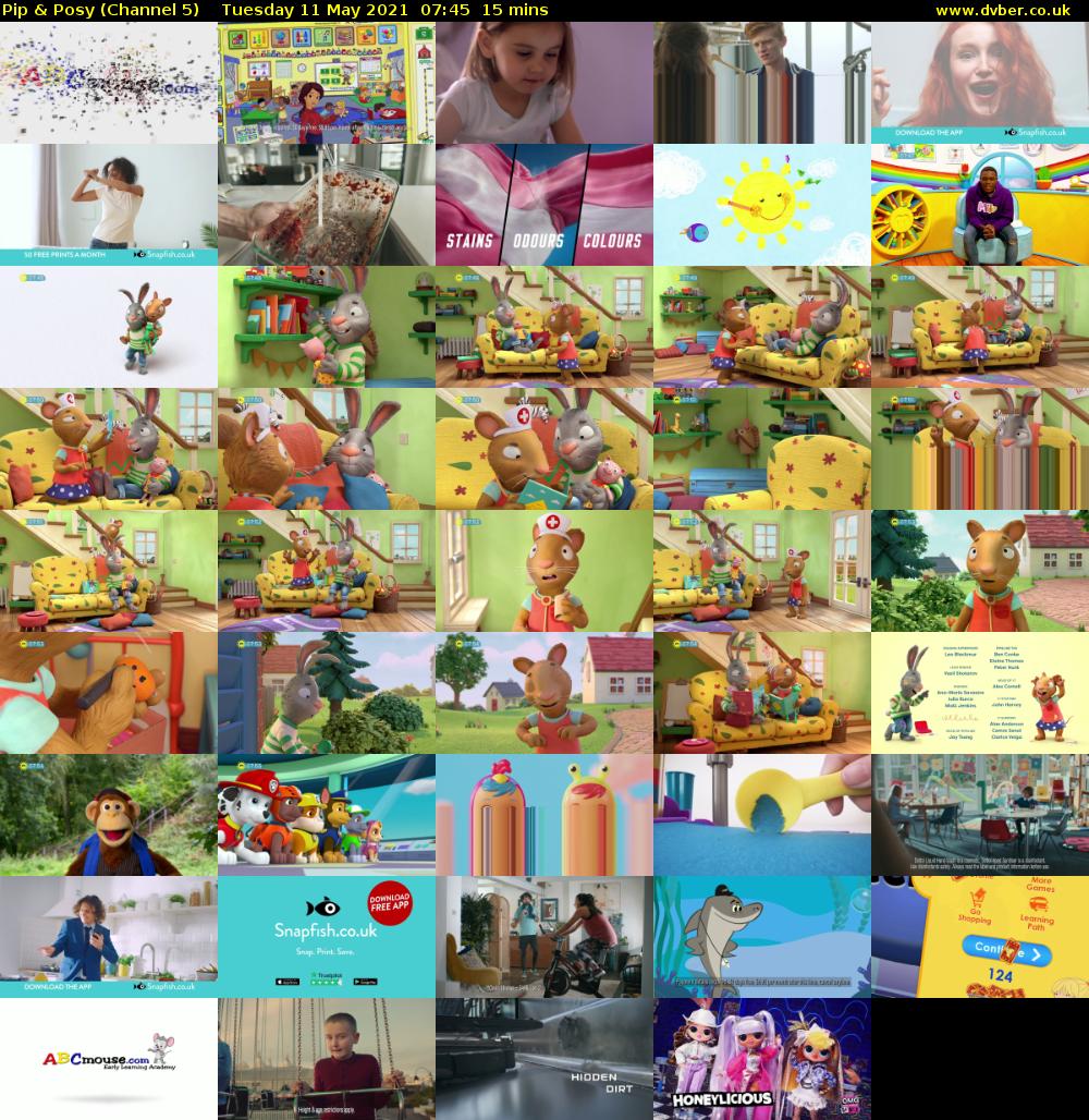 Pip & Posy (Channel 5) Tuesday 11 May 2021 07:45 - 08:00