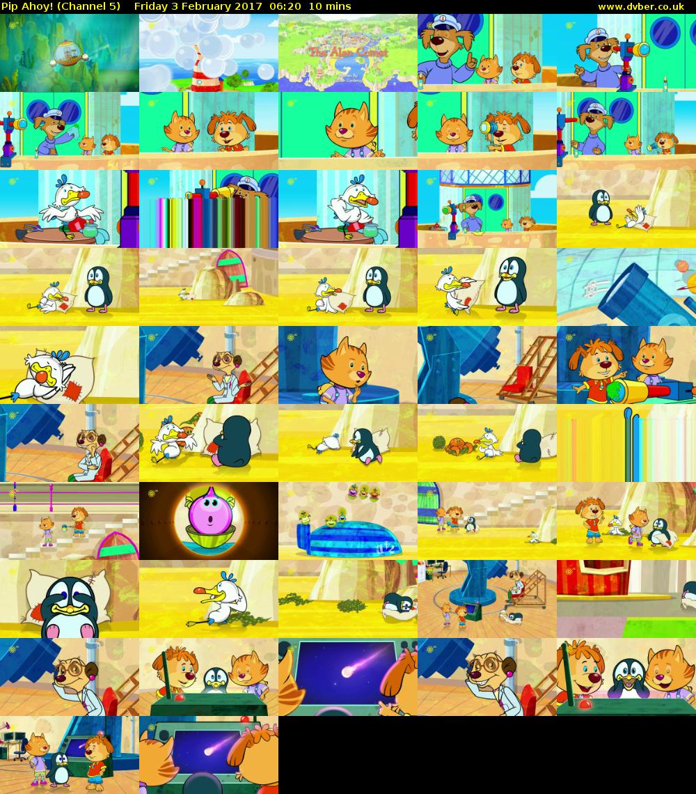 Pip Ahoy! (Channel 5) Friday 3 February 2017 06:20 - 06:30