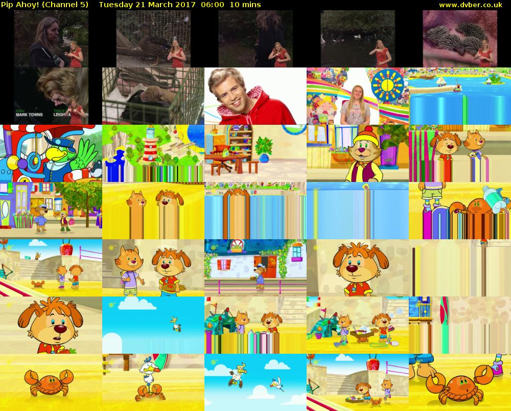 Pip Ahoy! (Channel 5) Tuesday 21 March 2017 06:00 - 06:10