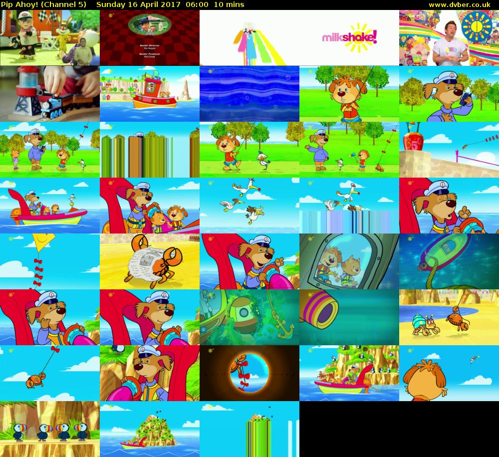 Pip Ahoy! (Channel 5) Sunday 16 April 2017 06:00 - 06:10