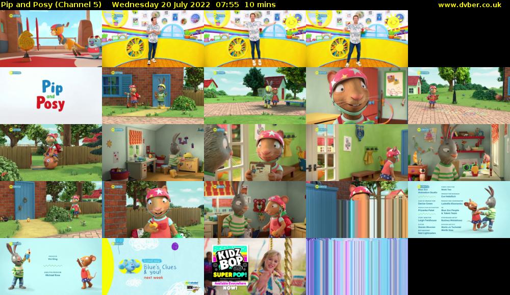 Pip and Posy (Channel 5) Wednesday 20 July 2022 07:55 - 08:05