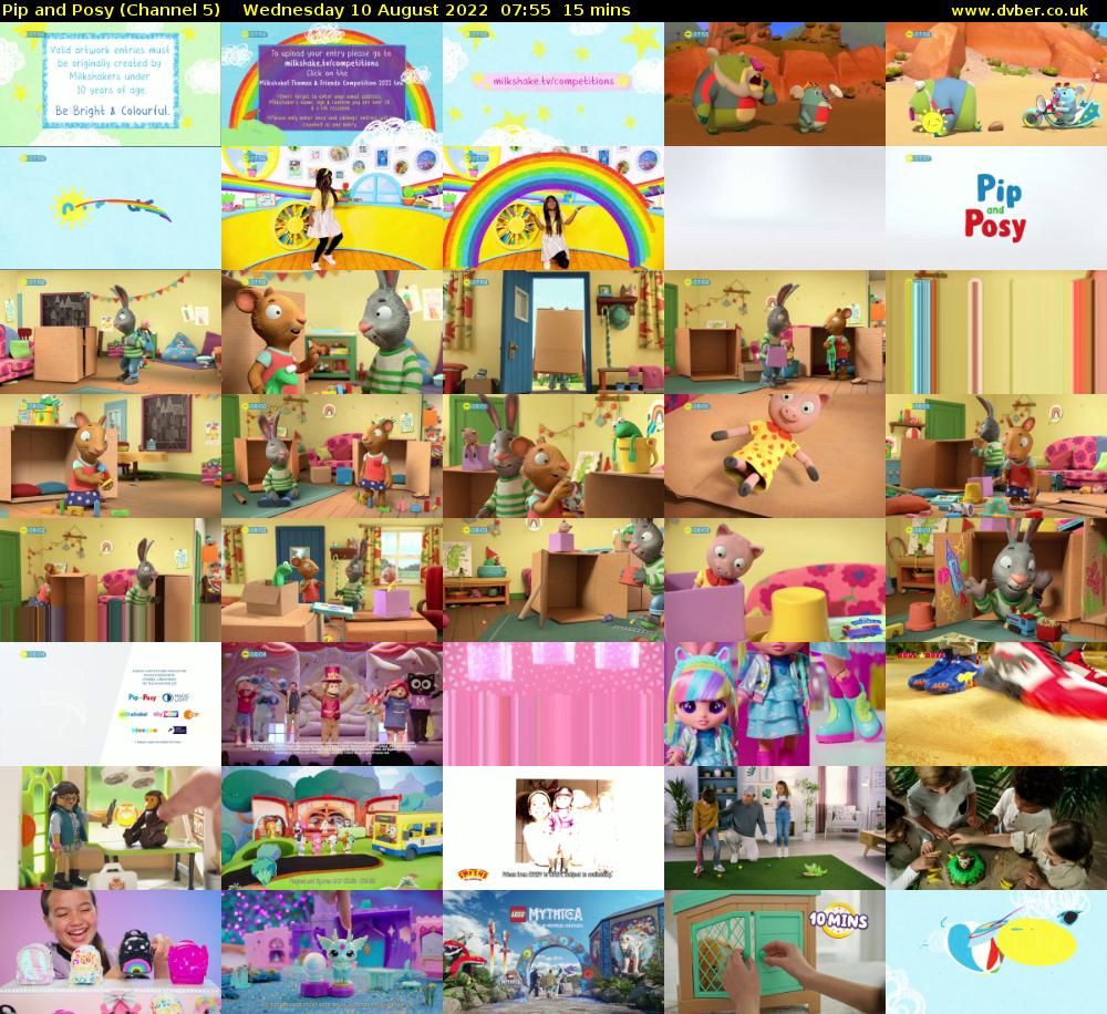 Pip and Posy (Channel 5) Wednesday 10 August 2022 07:55 - 08:10