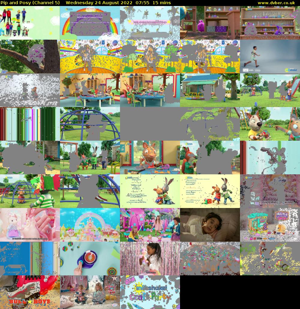 Pip and Posy (Channel 5) Wednesday 24 August 2022 07:55 - 08:10