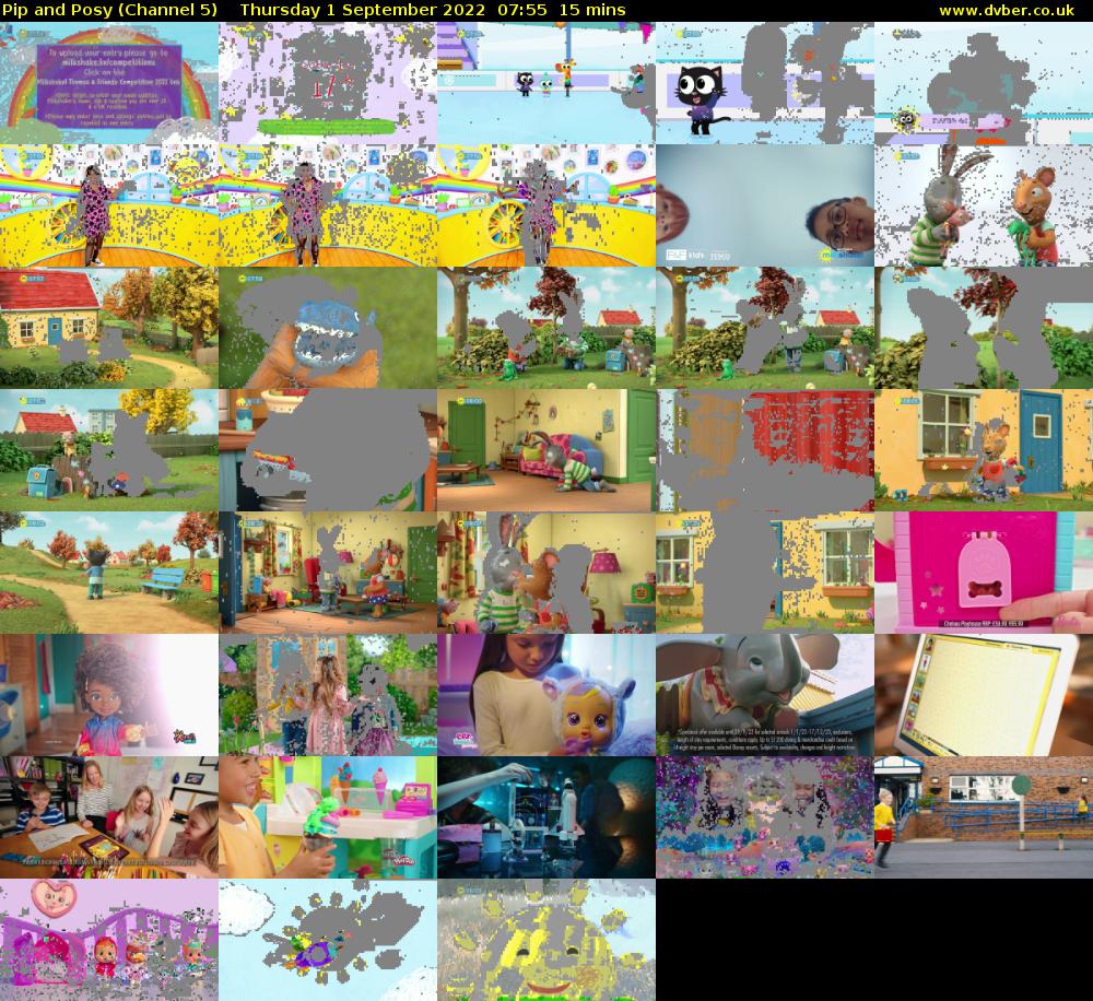 Pip and Posy (Channel 5) Thursday 1 September 2022 07:55 - 08:10