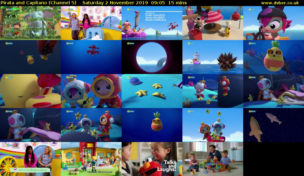 Pirata and Capitano (Channel 5) Saturday 2 November 2019 09:05 - 09:20