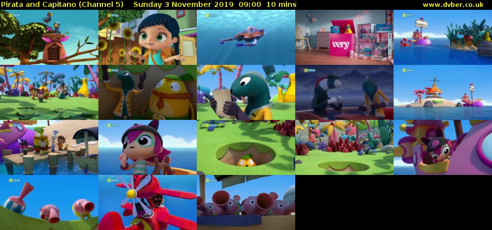 Pirata and Capitano (Channel 5) Sunday 3 November 2019 09:00 - 09:10