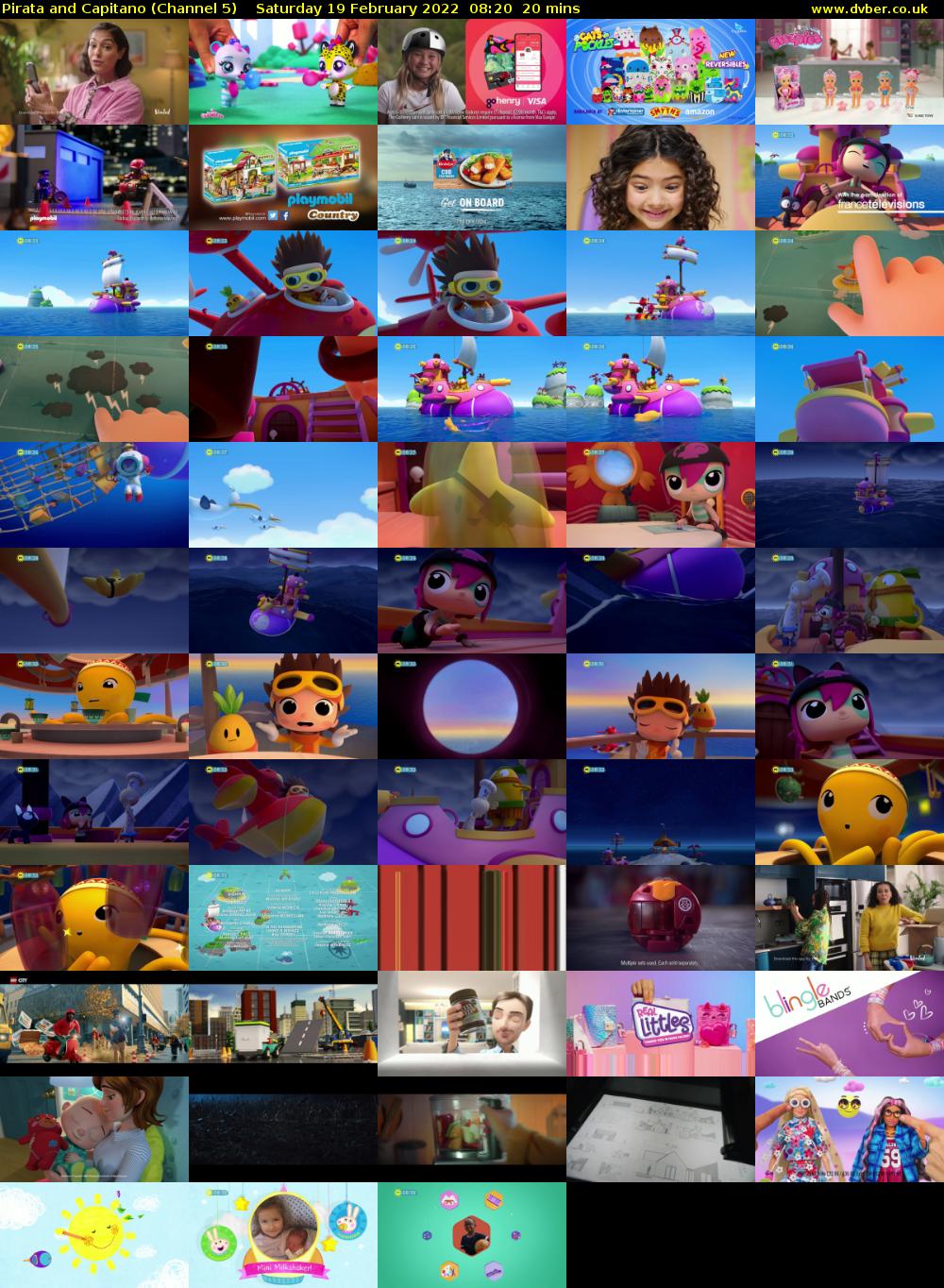 Pirata and Capitano (Channel 5) Saturday 19 February 2022 08:20 - 08:40