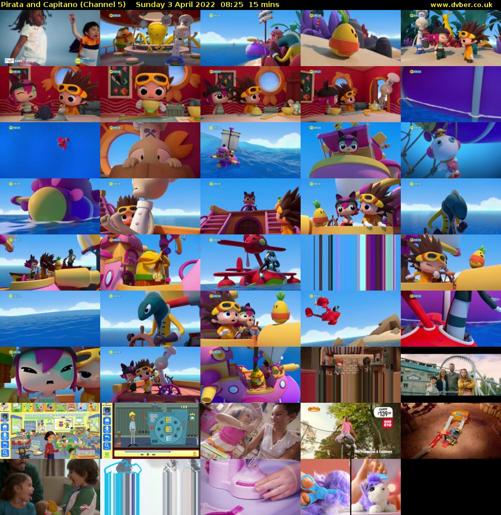 Pirata and Capitano (Channel 5) Sunday 3 April 2022 08:25 - 08:40