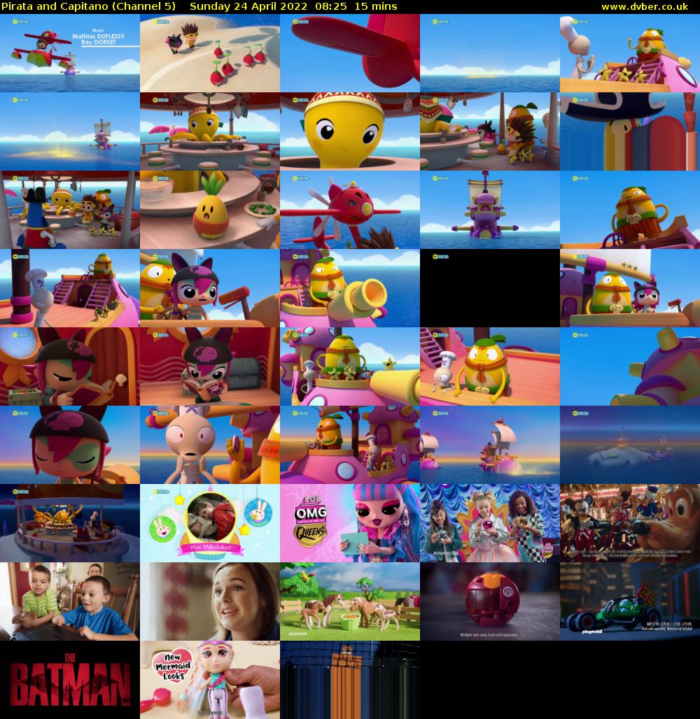 Pirata and Capitano (Channel 5) Sunday 24 April 2022 08:25 - 08:40