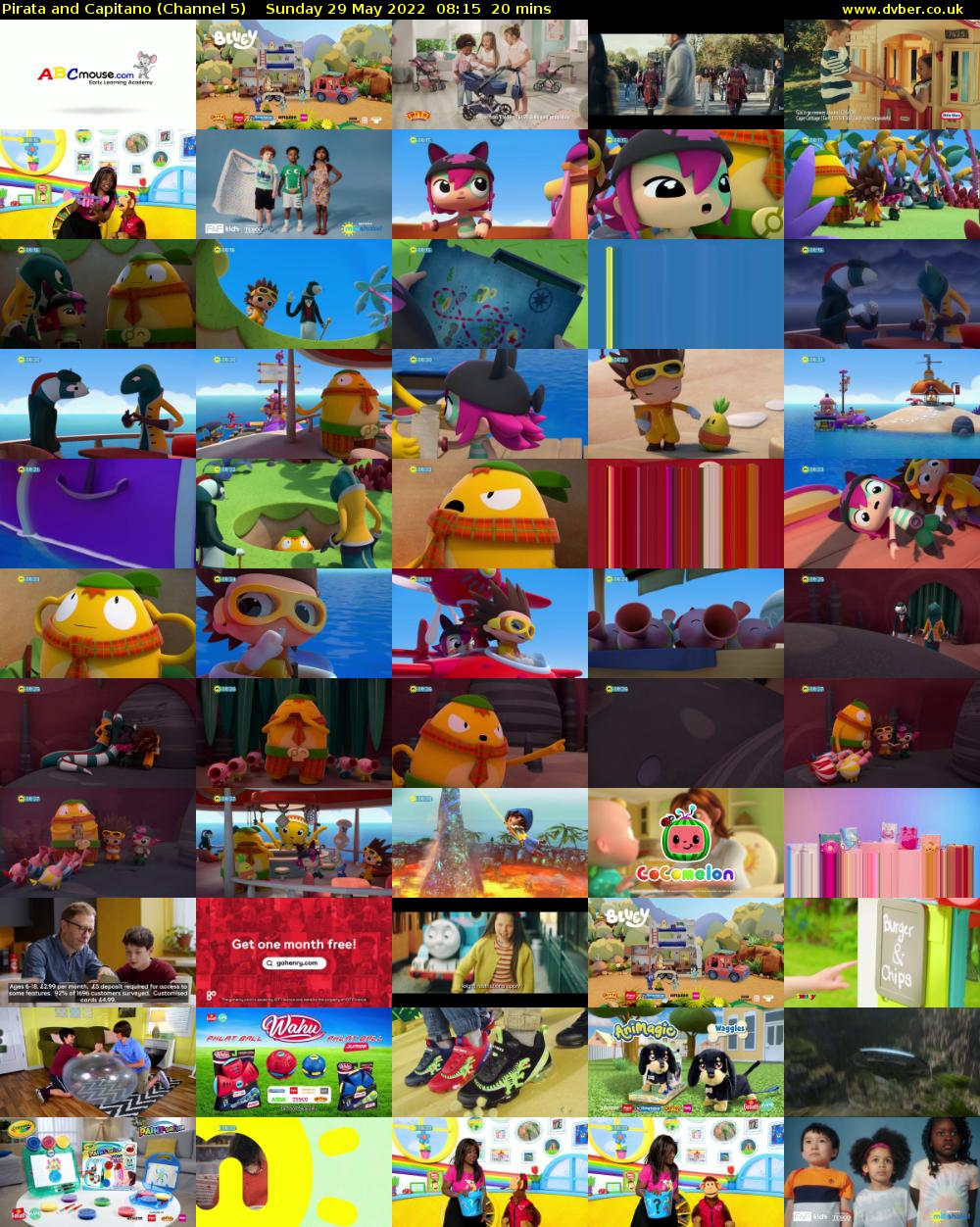 Pirata and Capitano (Channel 5) Sunday 29 May 2022 08:15 - 08:35