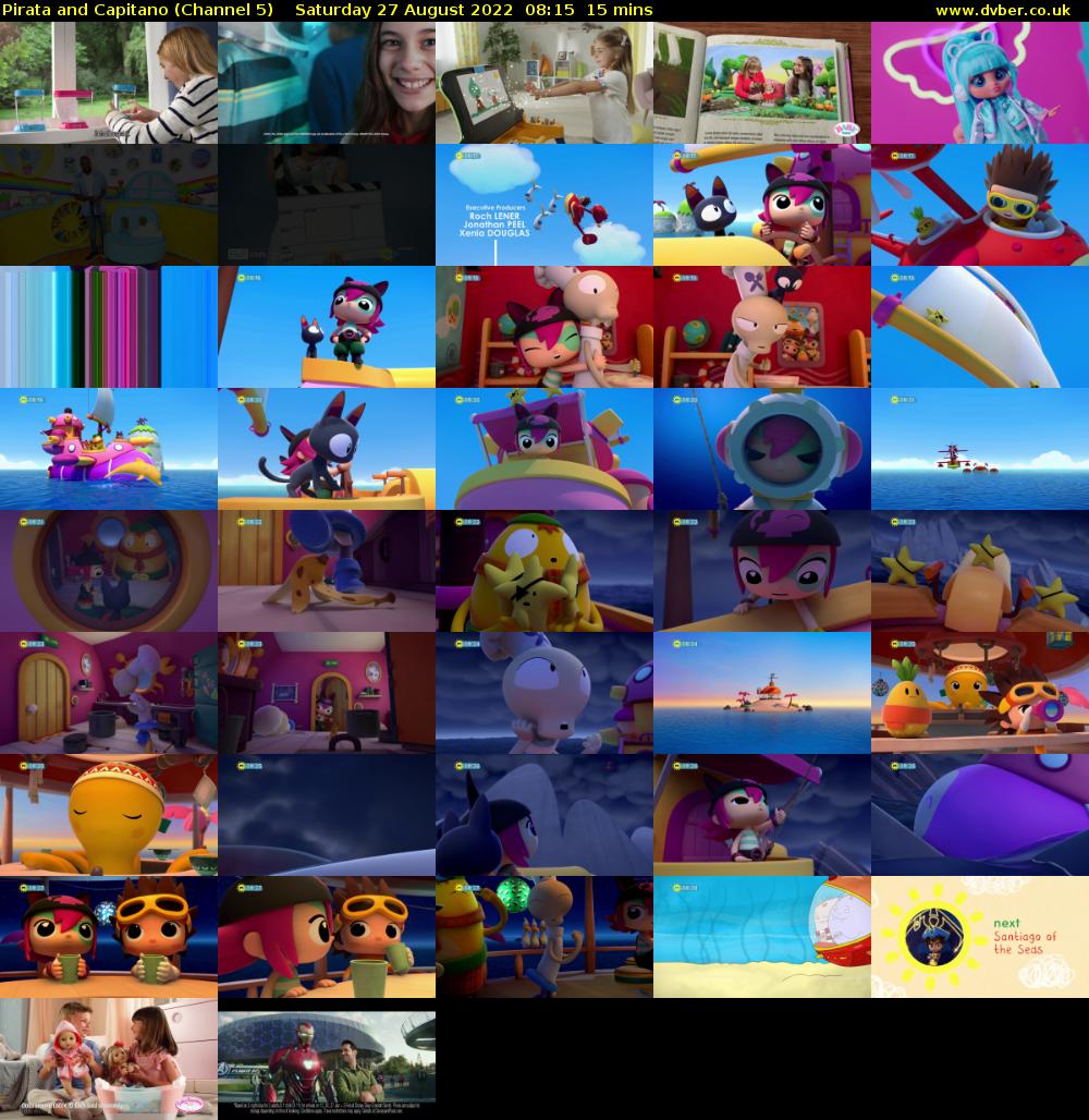 Pirata and Capitano (Channel 5) Saturday 27 August 2022 08:15 - 08:30