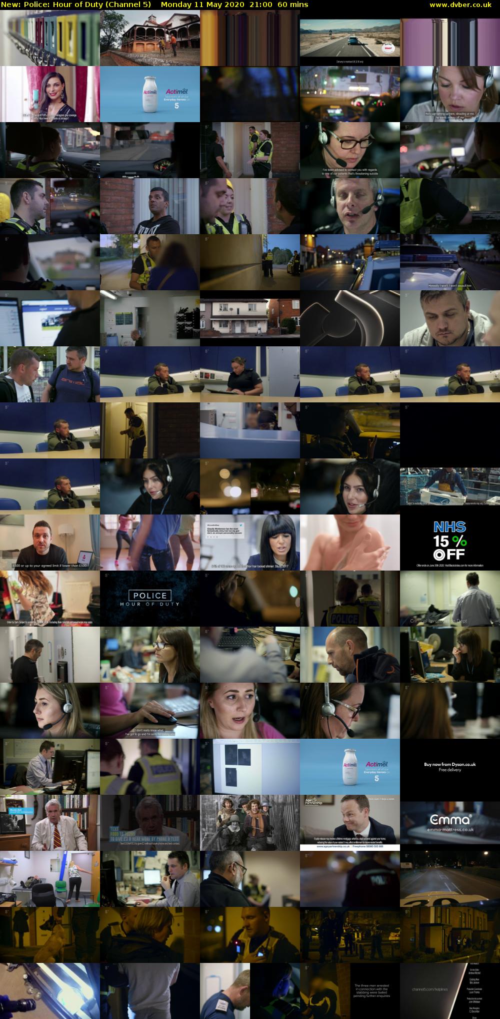 Police: Hour of Duty (Channel 5) Monday 11 May 2020 21:00 - 22:00