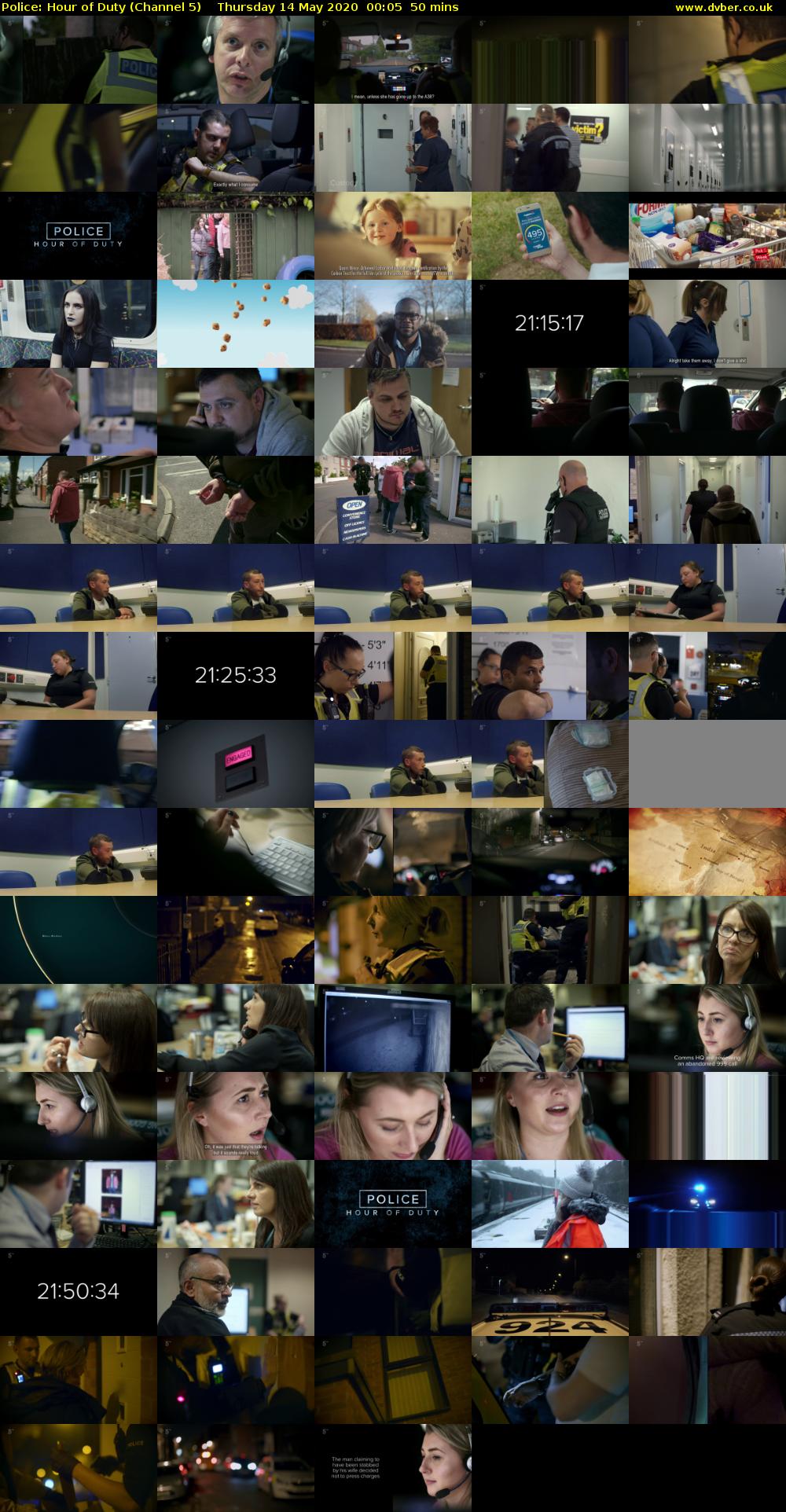 Police: Hour of Duty (Channel 5) Thursday 14 May 2020 00:05 - 00:55