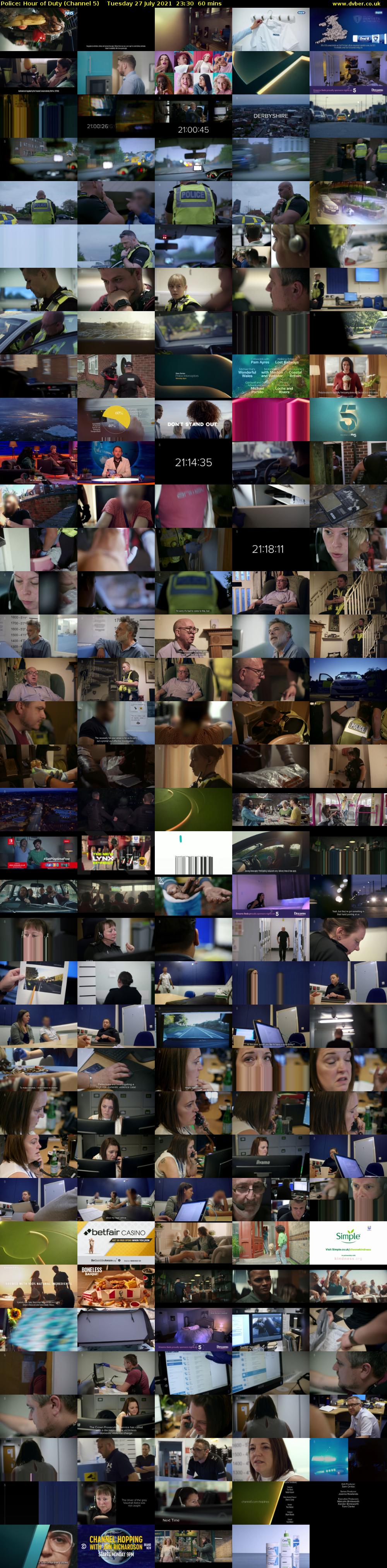 Police: Hour of Duty (Channel 5) Tuesday 27 July 2021 23:30 - 00:30