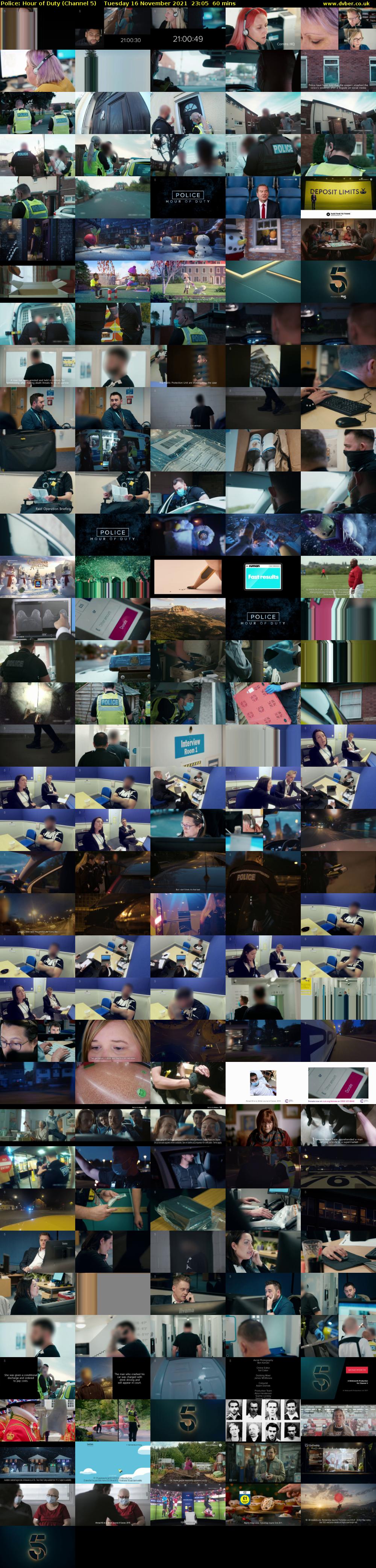 Police: Hour of Duty (Channel 5) Tuesday 16 November 2021 23:05 - 00:05