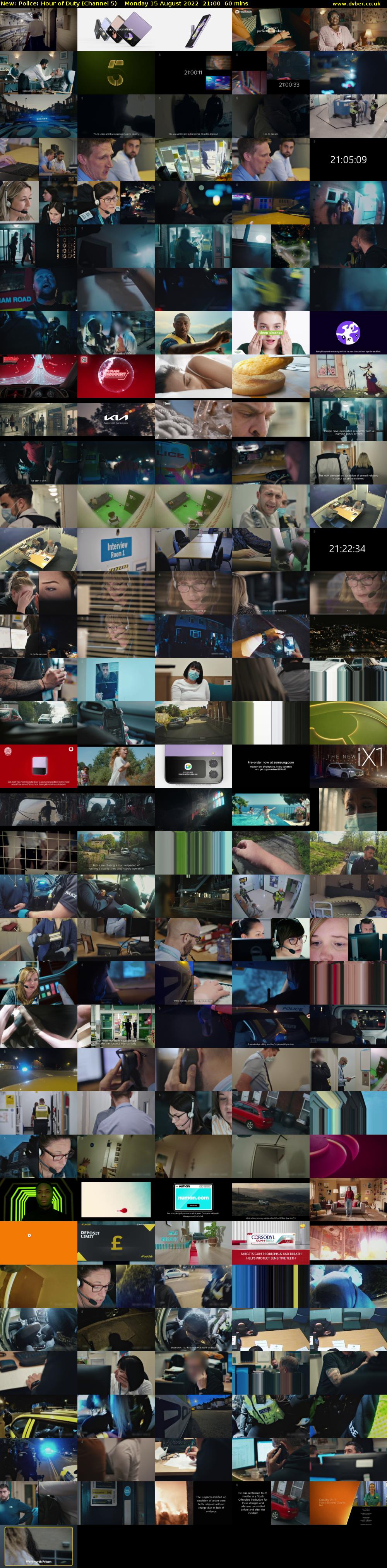 Police: Hour of Duty (Channel 5) Monday 15 August 2022 21:00 - 22:00