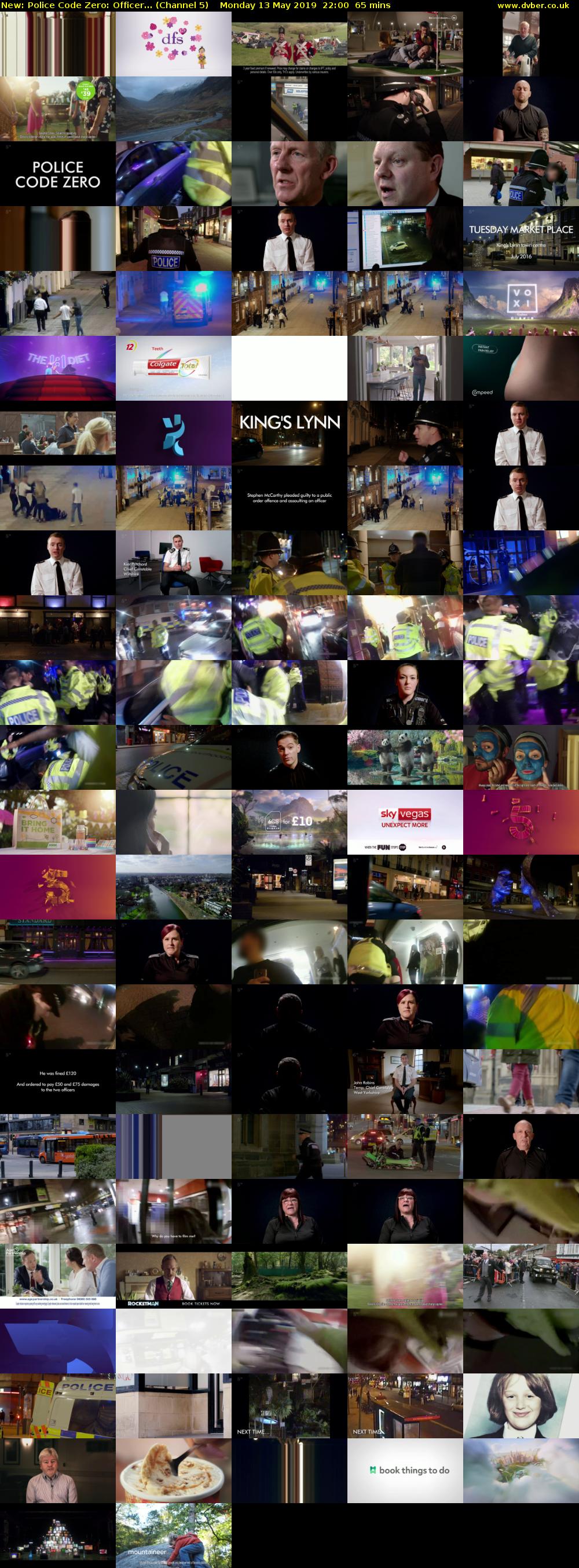 Police Code Zero: Officer... (Channel 5) Monday 13 May 2019 22:00 - 23:05