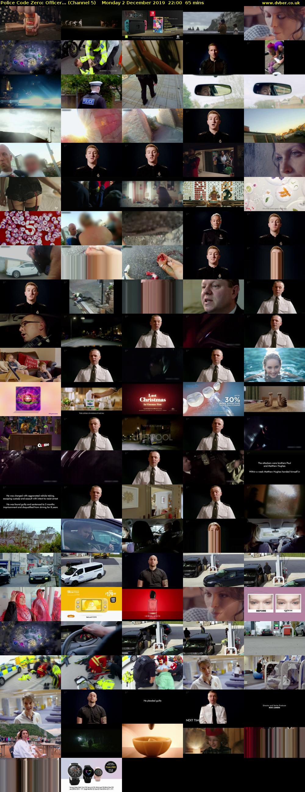 Police Code Zero: Officer... (Channel 5) Monday 2 December 2019 22:00 - 23:05