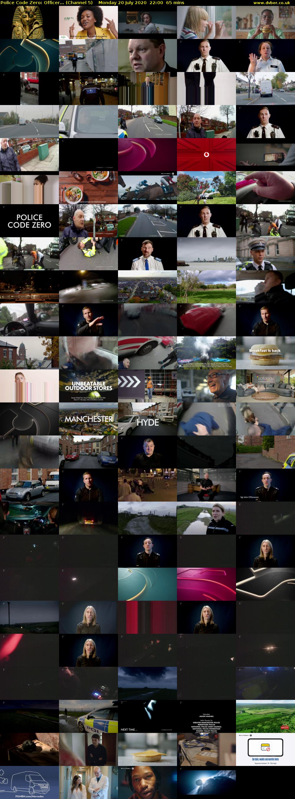 Police Code Zero: Officer... (Channel 5) Monday 20 July 2020 22:00 - 23:05