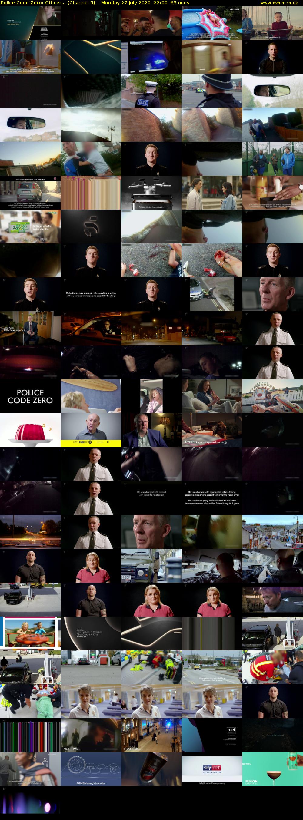 Police Code Zero: Officer... (Channel 5) Monday 27 July 2020 22:00 - 23:05
