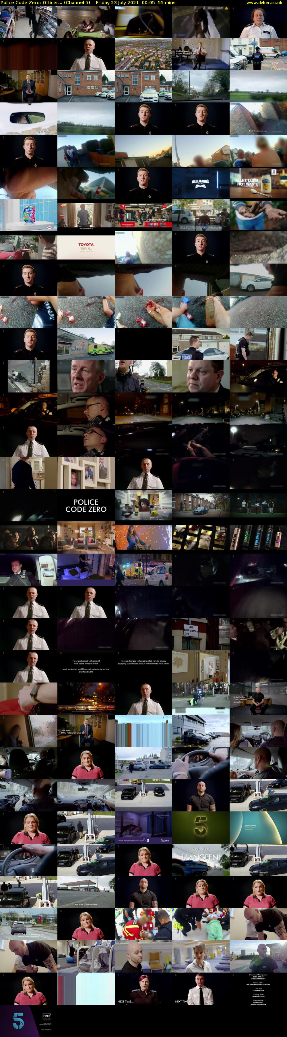 Police Code Zero: Officer... (Channel 5) Friday 23 July 2021 00:05 - 01:00