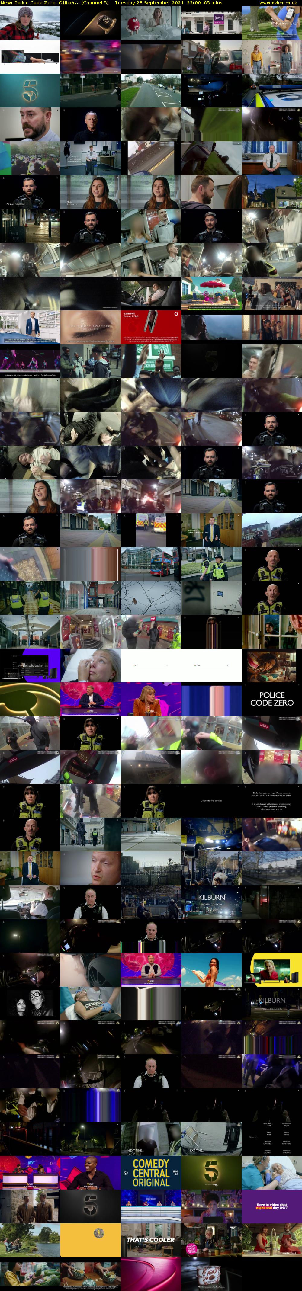 Police Code Zero: Officer... (Channel 5) Tuesday 28 September 2021 22:00 - 23:05