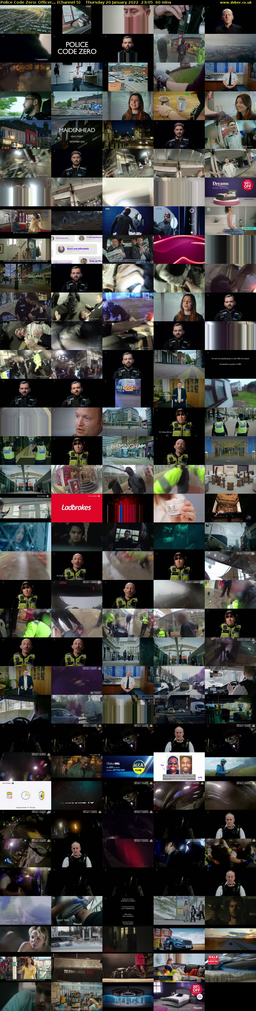 Police Code Zero: Officer... (Channel 5) Thursday 20 January 2022 23:05 - 00:05