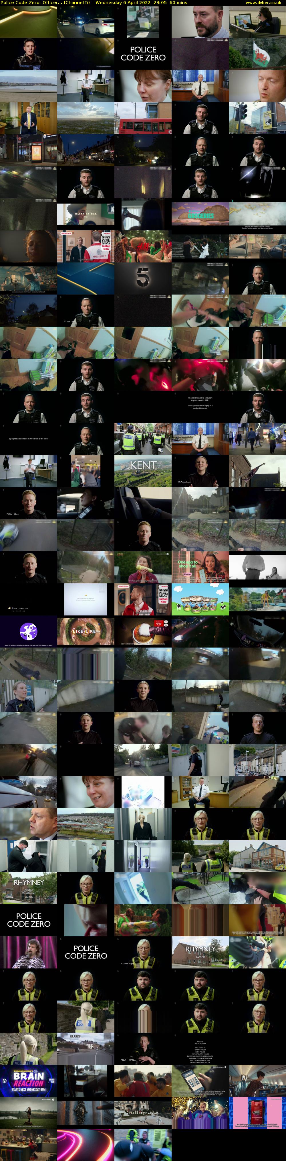 Police Code Zero: Officer... (Channel 5) Wednesday 6 April 2022 23:05 - 00:05