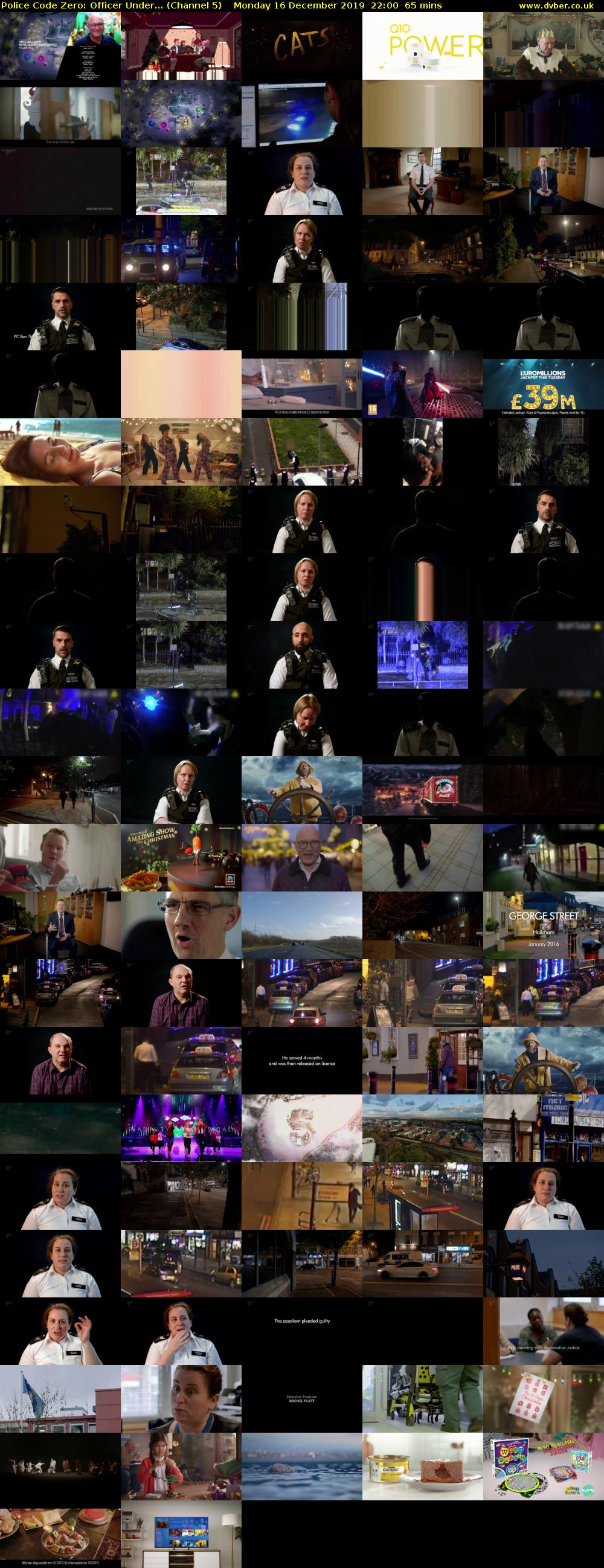 Police Code Zero: Officer Under... (Channel 5) Monday 16 December 2019 22:00 - 23:05