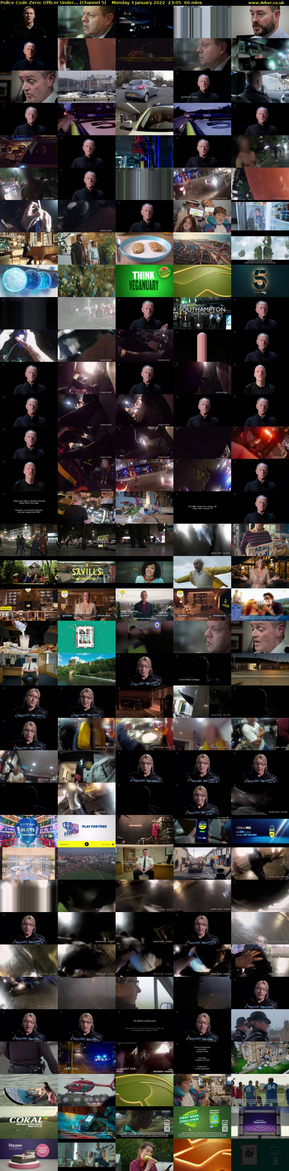 Police Code Zero: Officer Under... (Channel 5) Monday 3 January 2022 23:05 - 00:05