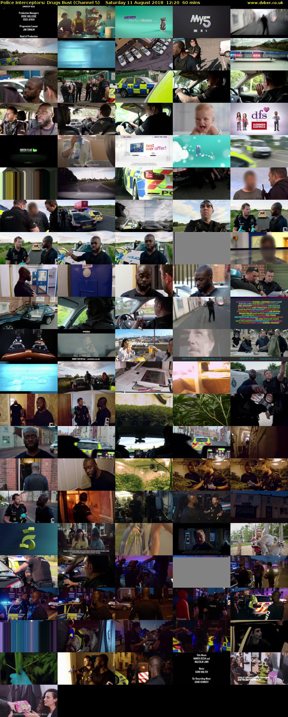 Police Interceptors: Drugs Bust (Channel 5) Saturday 11 August 2018 12:20 - 13:20