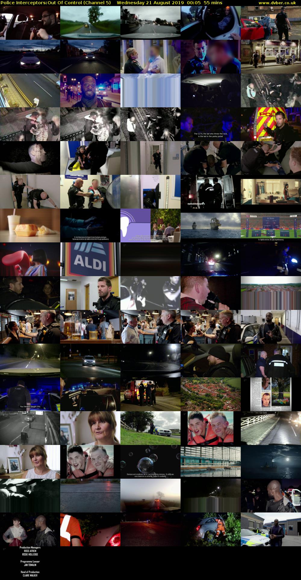 Police Interceptors:Out Of Control (Channel 5) Wednesday 21 August 2019 00:05 - 01:00