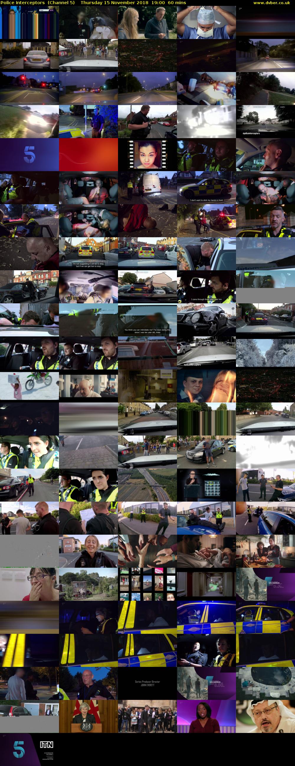 Police Interceptors  (Channel 5) Thursday 15 November 2018 19:00 - 20:00