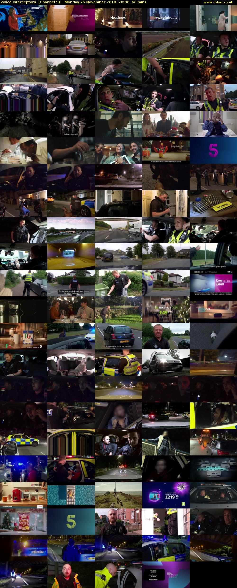 Police Interceptors  (Channel 5) Monday 26 November 2018 20:00 - 21:00