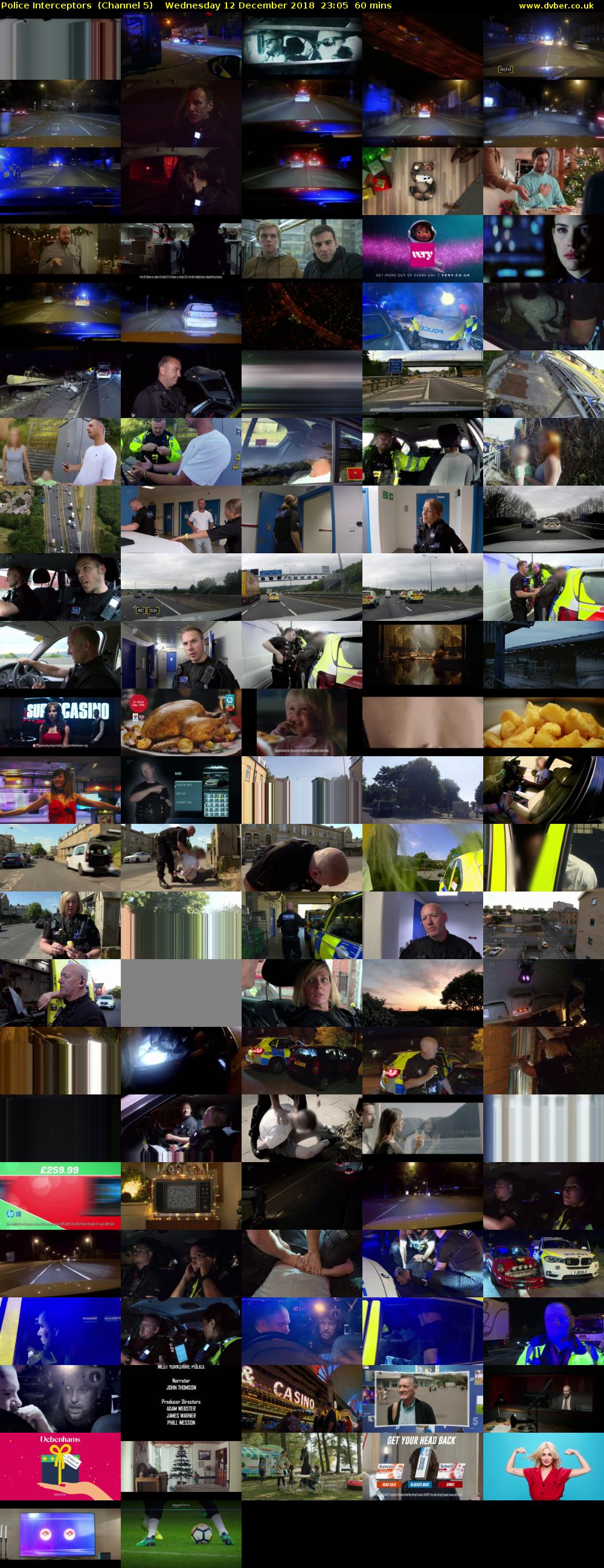 Police Interceptors  (Channel 5) Wednesday 12 December 2018 23:05 - 00:05