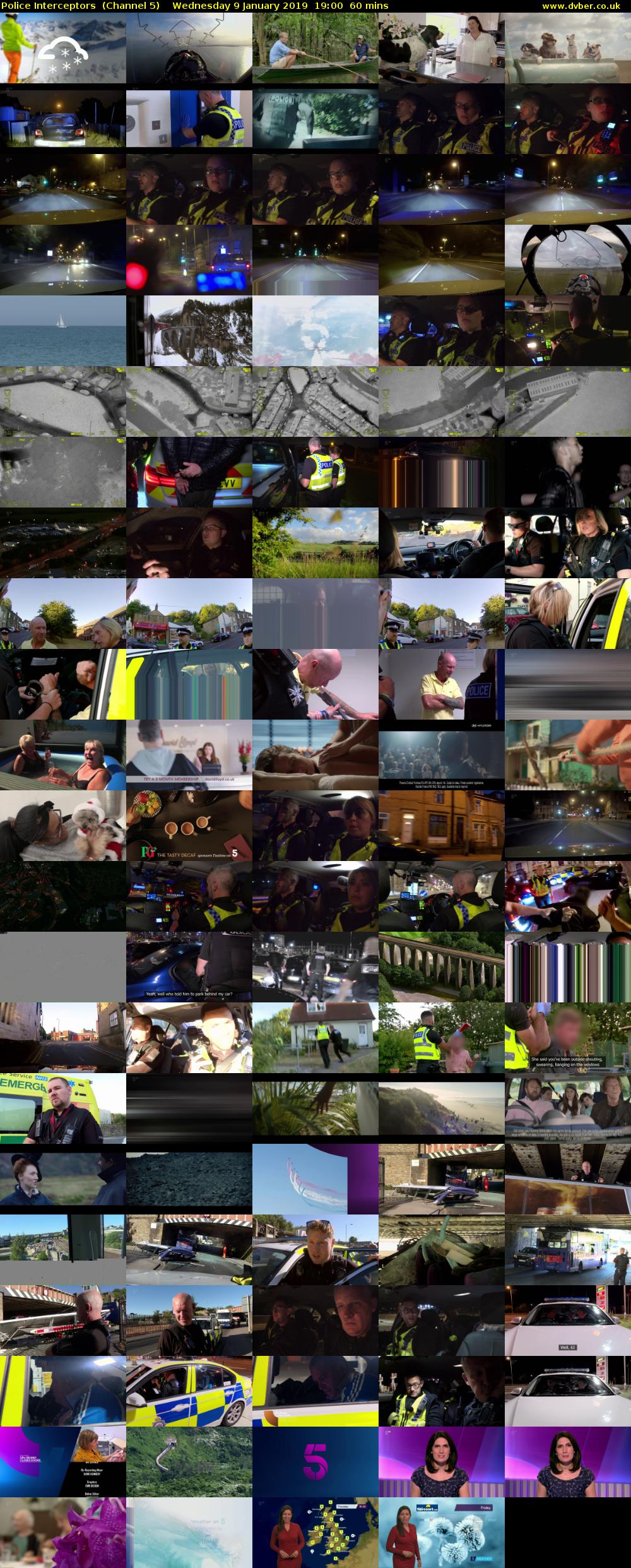 Police Interceptors  (Channel 5) Wednesday 9 January 2019 19:00 - 20:00