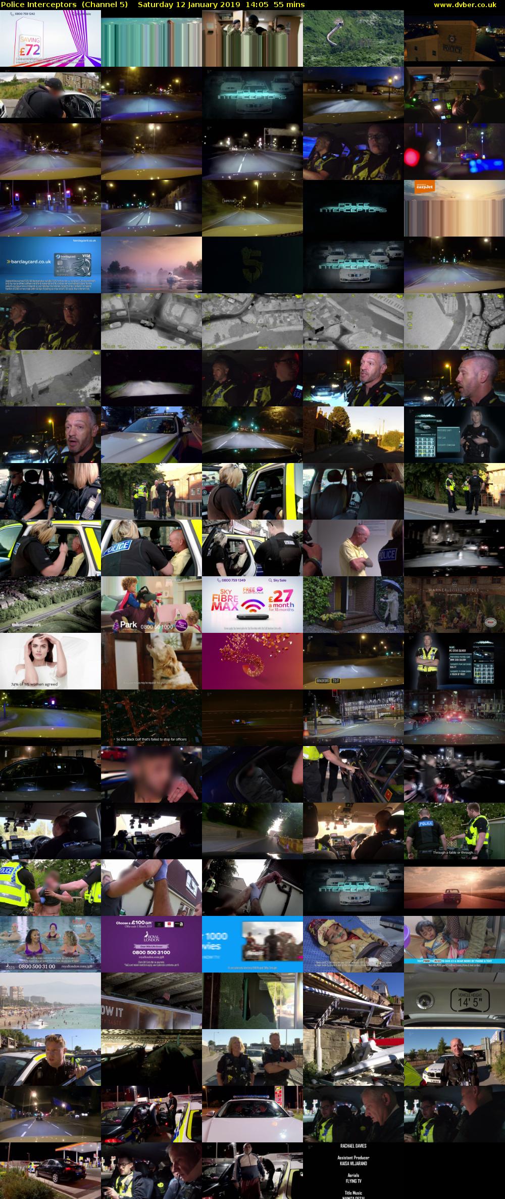 Police Interceptors  (Channel 5) Saturday 12 January 2019 14:05 - 15:00