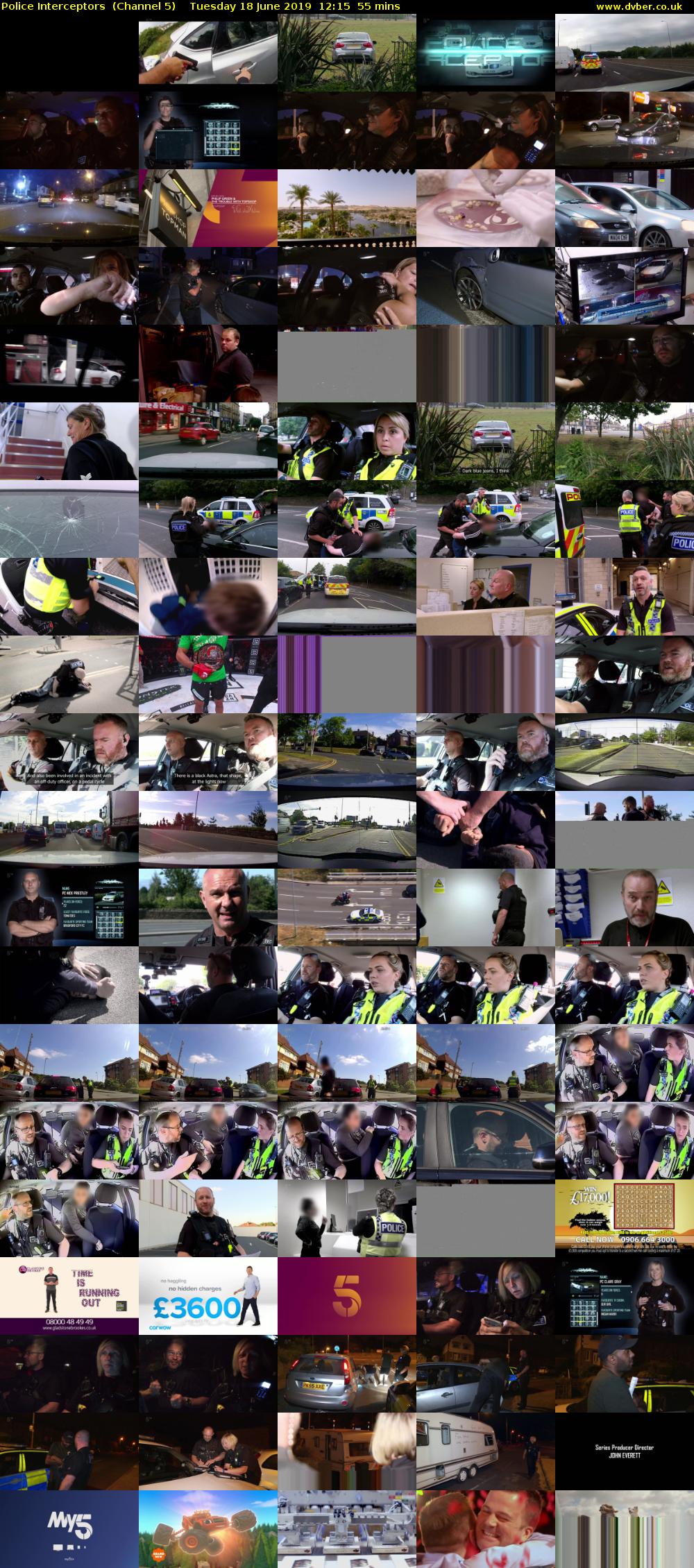 Police Interceptors  (Channel 5) Tuesday 18 June 2019 12:15 - 13:10