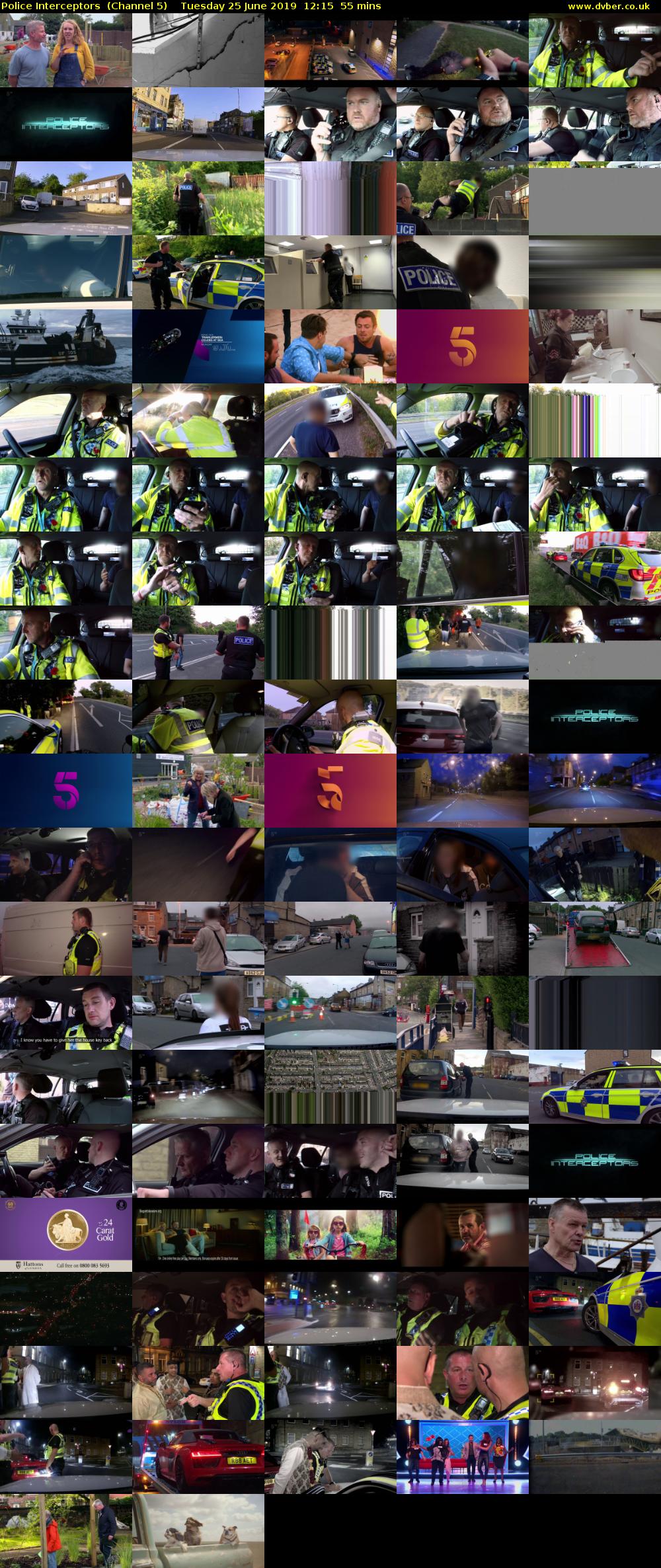 Police Interceptors  (Channel 5) Tuesday 25 June 2019 12:15 - 13:10