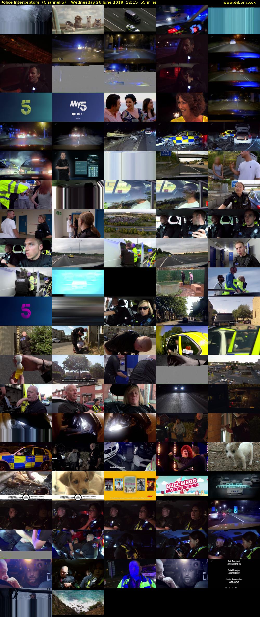 Police Interceptors  (Channel 5) Wednesday 26 June 2019 12:15 - 13:10
