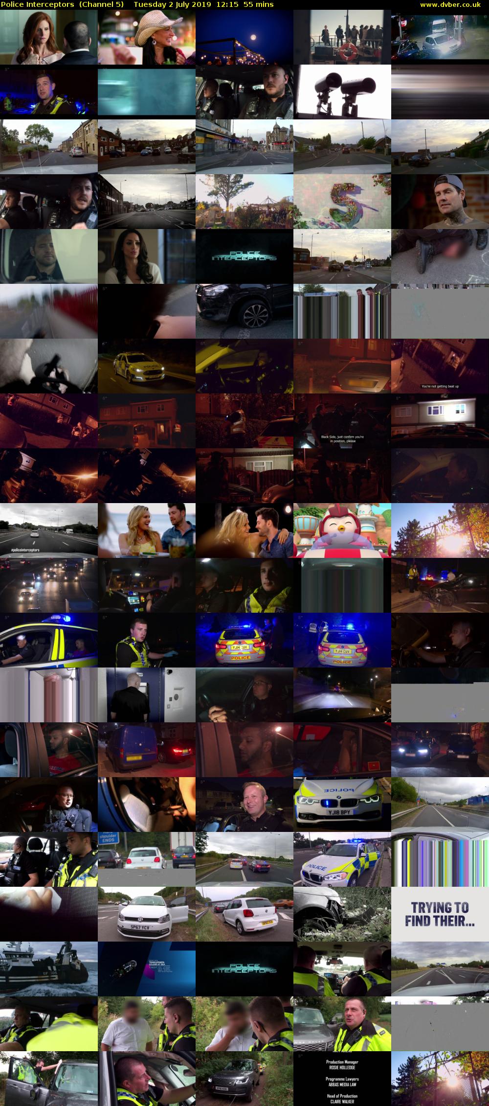 Police Interceptors  (Channel 5) Tuesday 2 July 2019 12:15 - 13:10