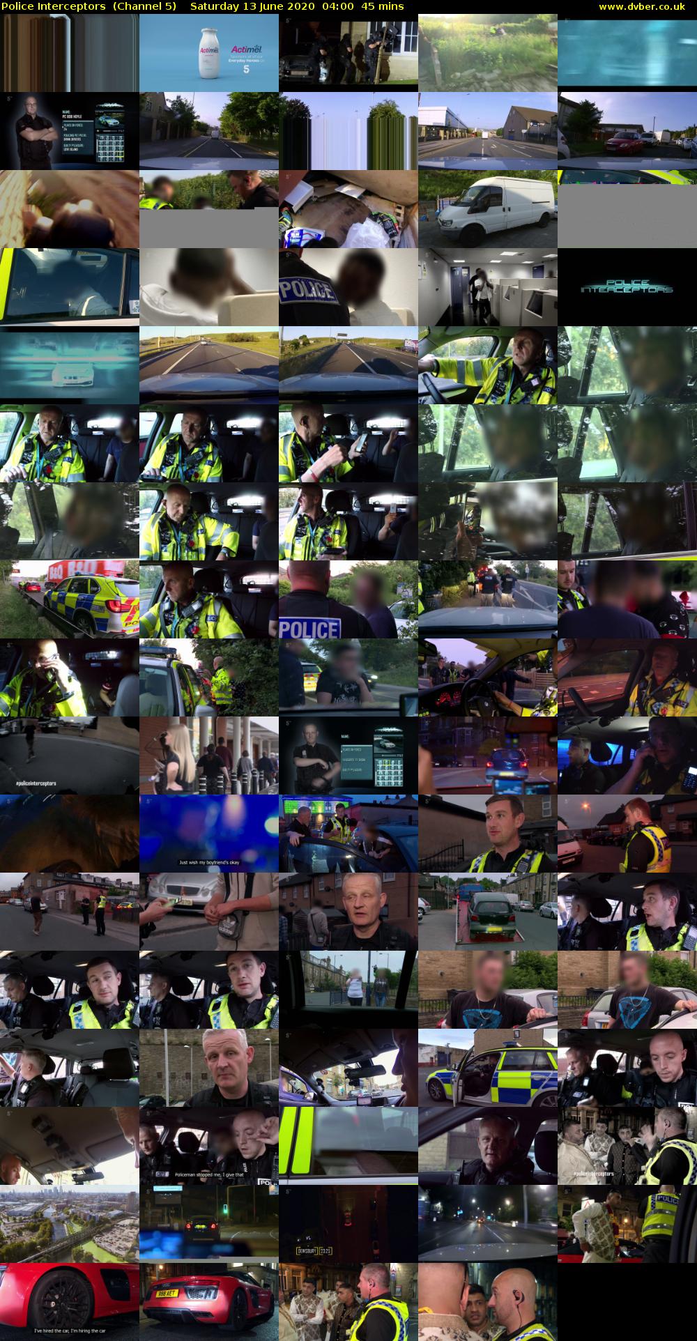 Police Interceptors  (Channel 5) Saturday 13 June 2020 04:00 - 04:45
