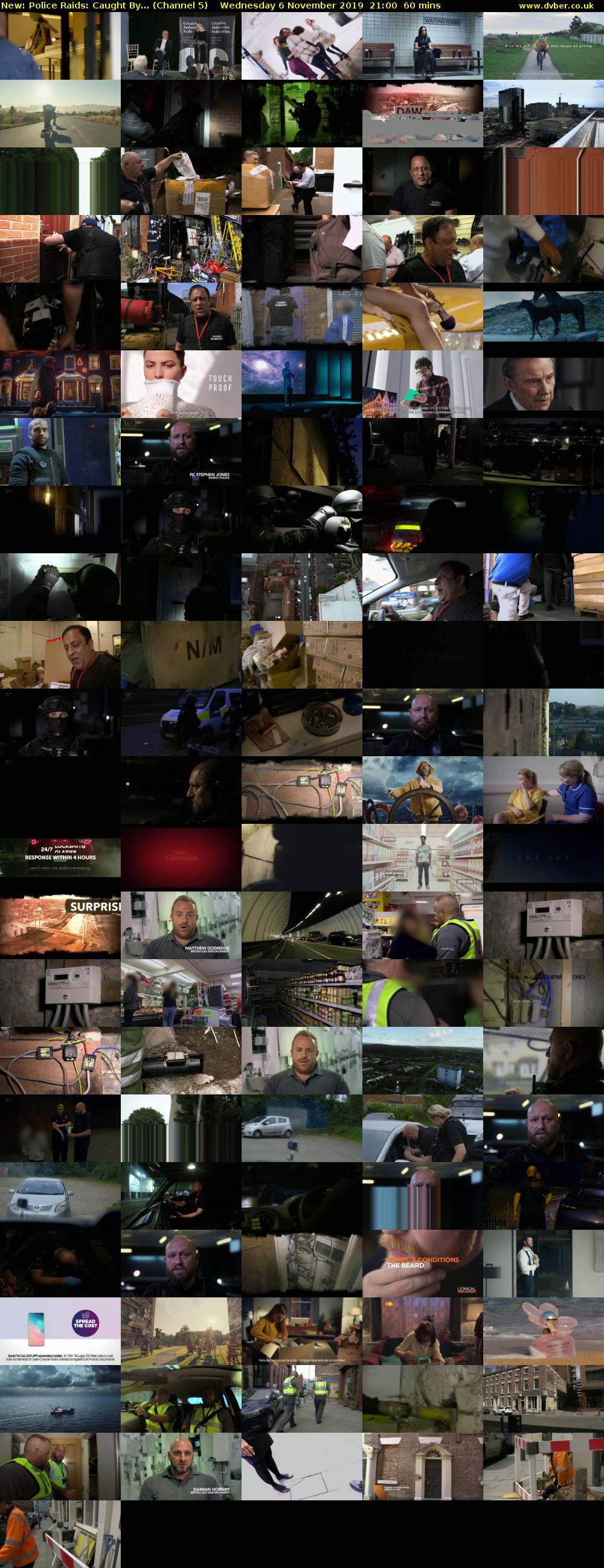 Police Raids: Caught By... (Channel 5) Wednesday 6 November 2019 21:00 - 22:00
