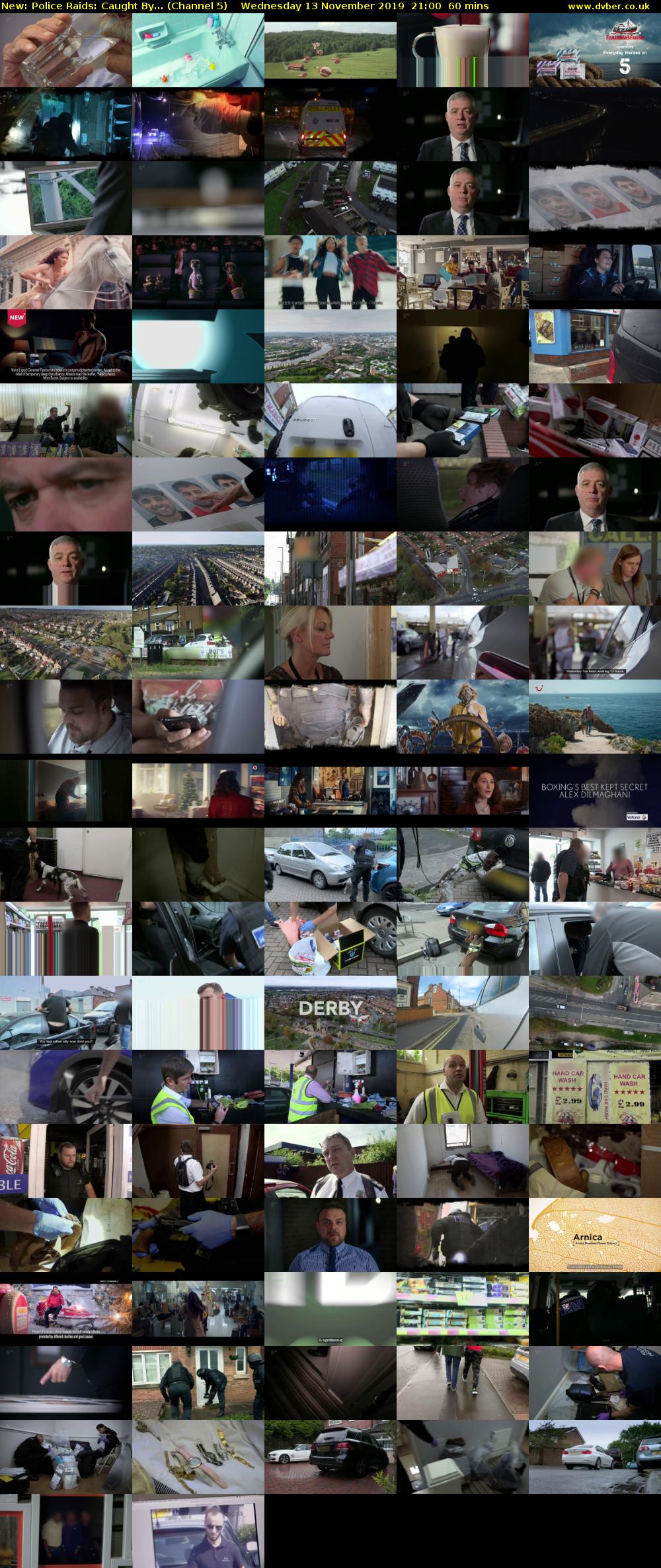 Police Raids: Caught By... (Channel 5) Wednesday 13 November 2019 21:00 - 22:00