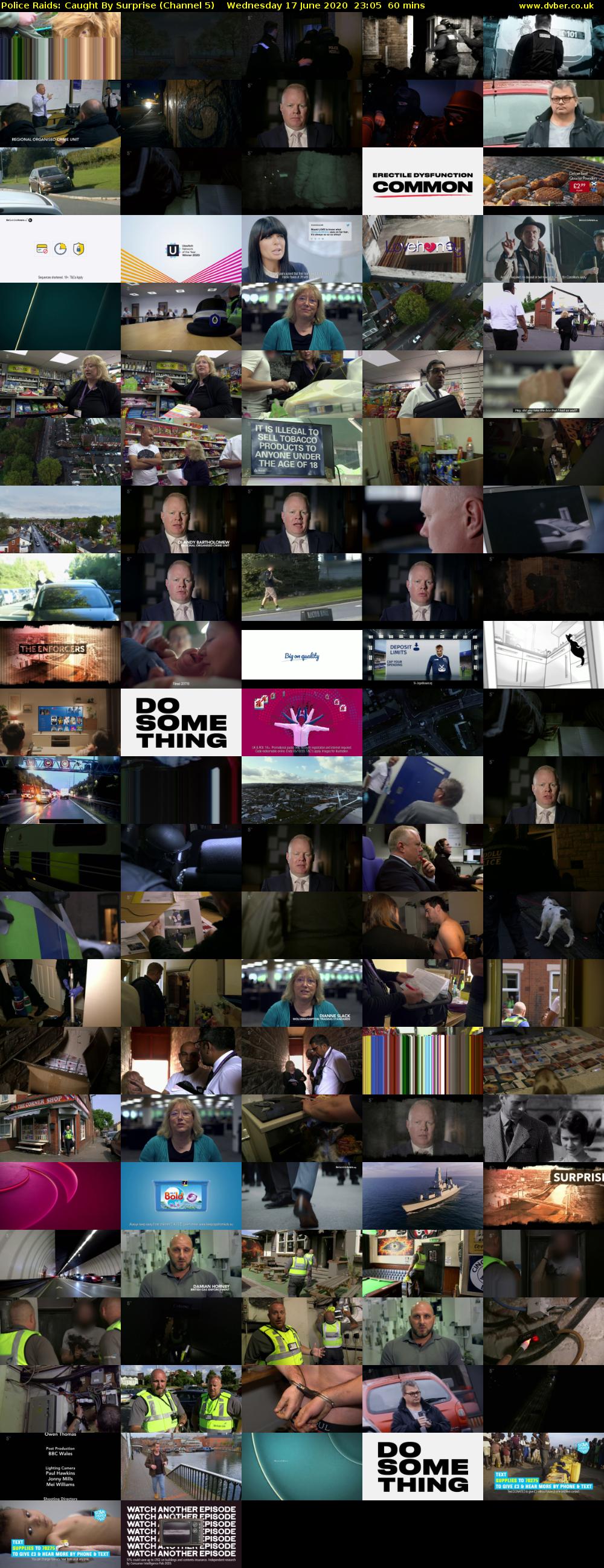 Police Raids: Caught By Surprise (Channel 5) Wednesday 17 June 2020 23:05 - 00:05