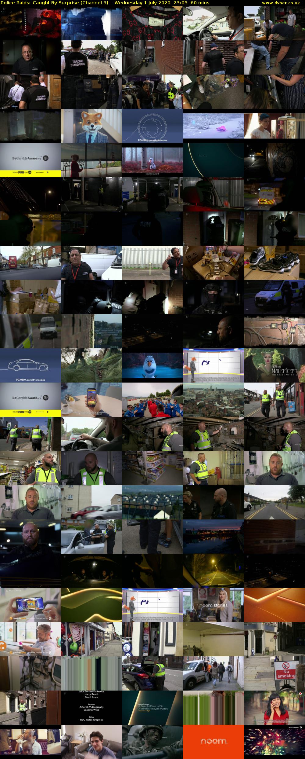 Police Raids: Caught By Surprise (Channel 5) Wednesday 1 July 2020 23:05 - 00:05